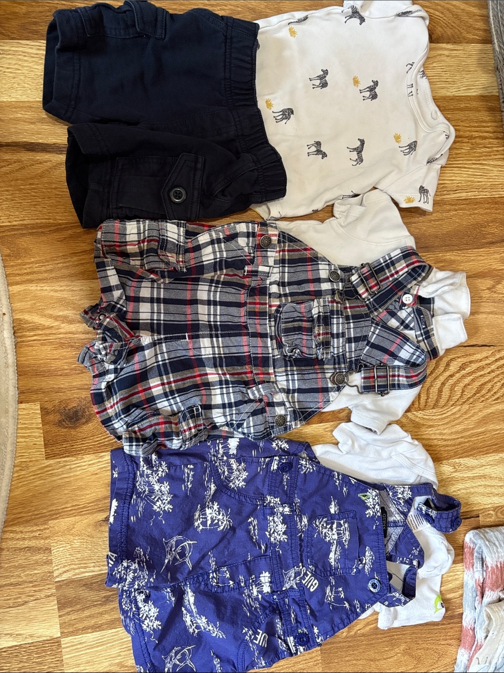 Guess /miles the label Kids Matching Sets Navy, White, Plaid, Purple